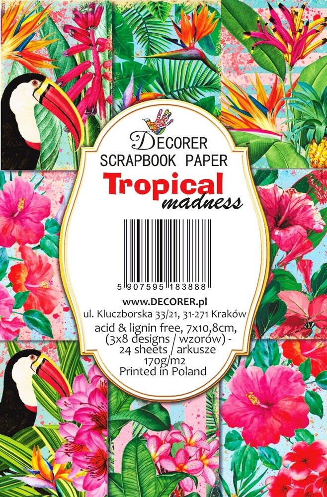 Decorer Tropical Madness Paper Pack (7x10,8cm) (M92) Decorer Tropical Madness Paper Pack (7x10,8cm) (M92)