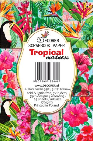 Decorer Tropical Madness Paper Pack (7x10,8cm) (M92) Decorer Tropical Madness Paper Pack (7x10,8cm) (M92)