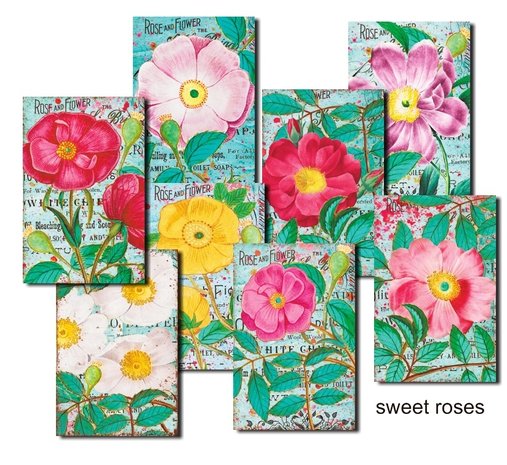 Decorer Sweet Roses Paper Pack (7x10,8cm) (M98) Decorer Sweet Roses Paper Pack (7x10,8cm) (M98)