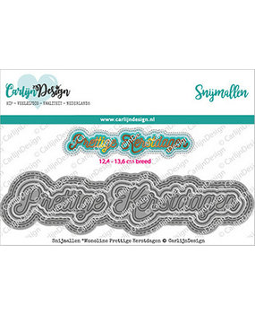 Carlijn Design Snijmallen Monoline Prettige Kerstdagen (CDSN-0115)