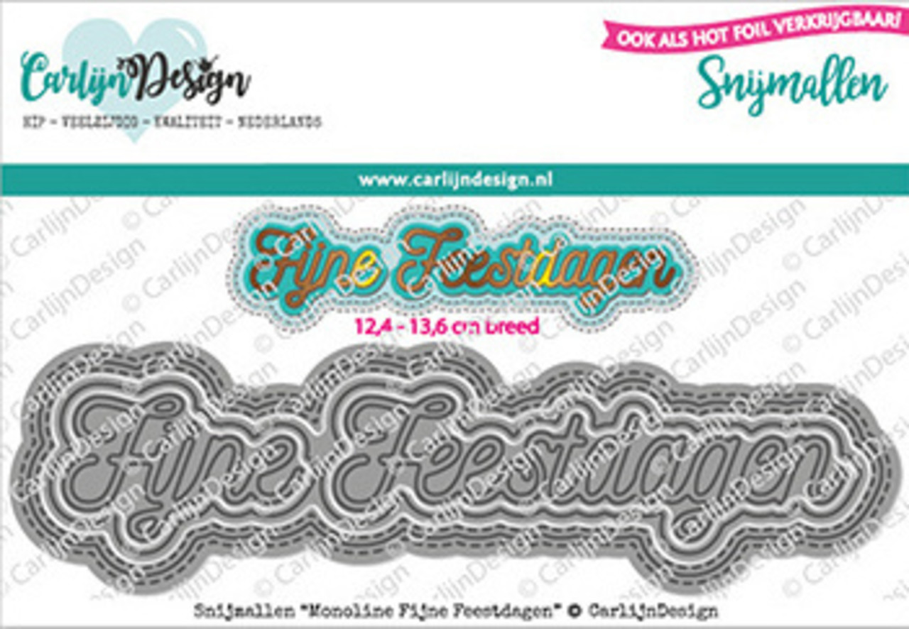 Carlijn Design Snijmallen Monoline Fijne Feestdagen (CDSN-0114) Carlijn Design Snijmallen Monoline Fijne Feestdagen (CDSN-0114)