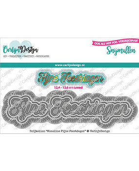 Carlijn Design Snijmallen Monoline Fijne Feestdagen (CDSN-0114) Carlijn Design Snijmallen Monoline Fijne Feestdagen (CDSN-0114)