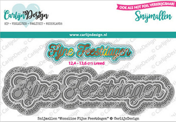 Carlijn Design Snijmallen Monoline Fijne Feestdagen (CDSN-0114) Carlijn Design Snijmallen Monoline Fijne Feestdagen (CDSN-0114)