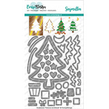 Carlijn Design Snijmallen Outline Kerstboom (CDSN-0113)