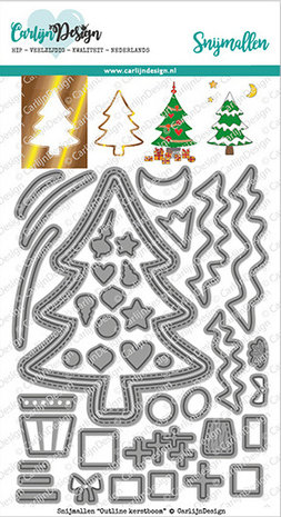 Carlijn Design Snijmallen Outline Kerstboom (CDSN-0113) Carlijn Design Snijmallen Outline Kerstboom (CDSN-0113)