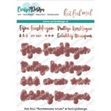 Carlijn Design Hot Foil Kerstwensen Brush (CDHF-0012)