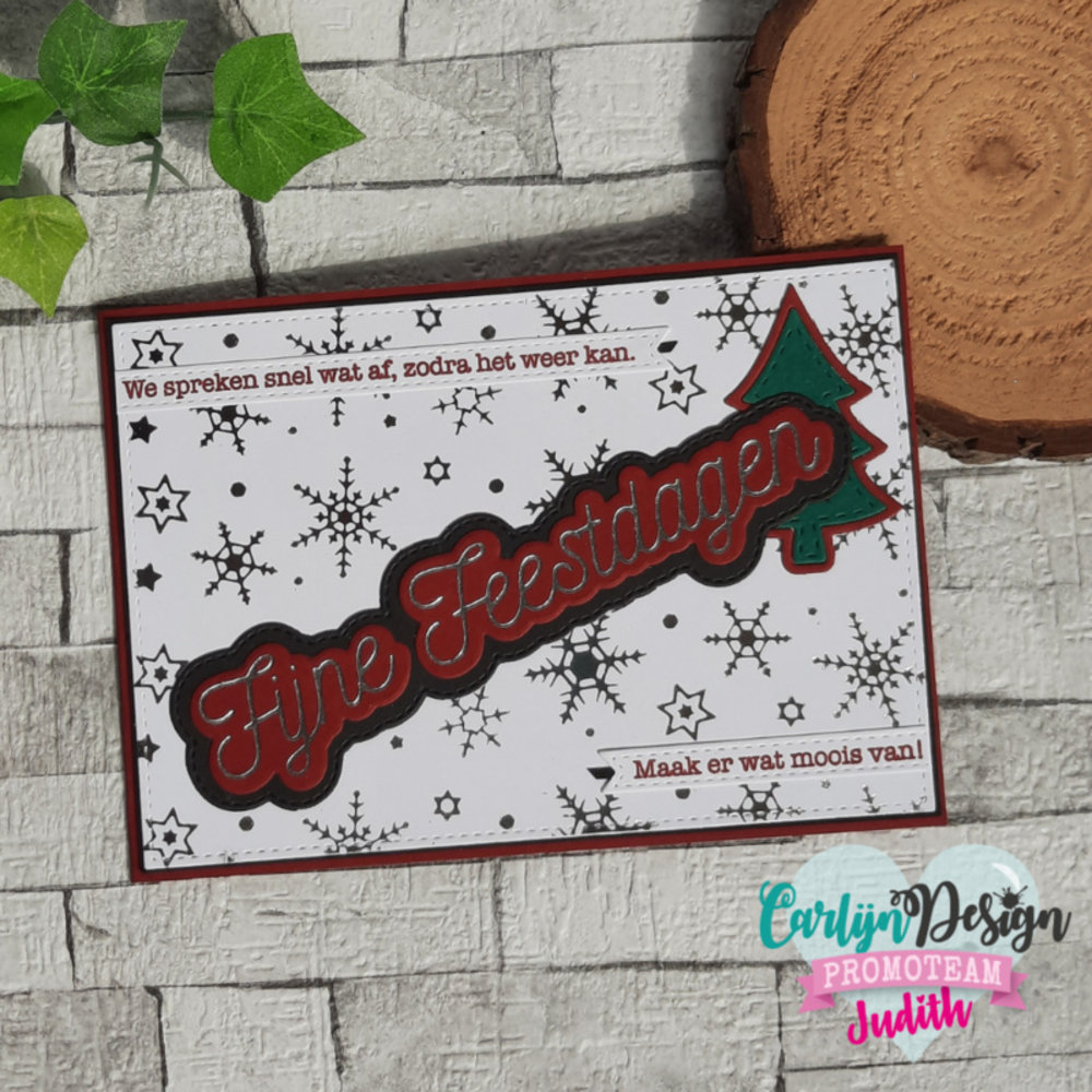CarlijnDesign Hot Foil Randen Kerst (CDHF0013) Paperpads.nl