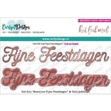 Carlijn Design Hot Foil Monoline Fijne Feestdagen (CDHF-0011)