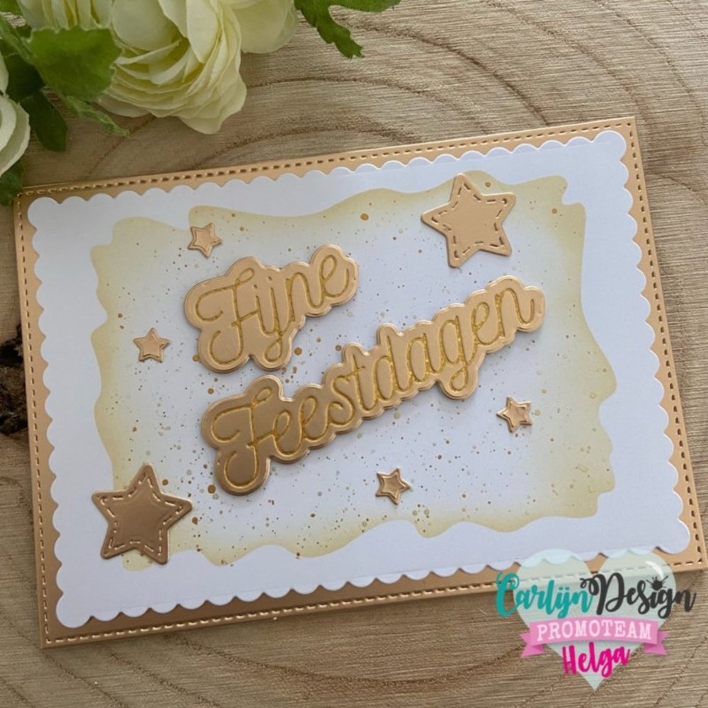 Carlijn Design Hot Foil Monoline Fijne Feestdagen (CDHF-0011) Carlijn Design Hot Foil Monoline Fijne Feestdagen (CDHF-0011)