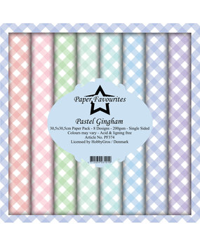 Paper Favourites Pastel Gingham 12x12 Inch Paper Pack (PF374) Paper Favourites Pastel Gingham 12x12 Inch Paper Pack (PF374)
