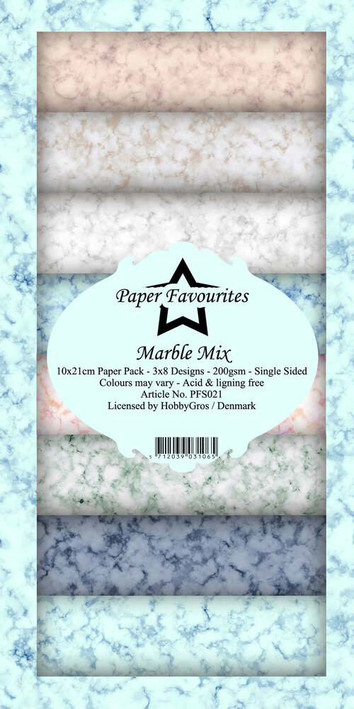 Paper Favourites Marble Mix Slimline Paper Pack (PFS021) Paper Favourites Marble Mix Slimline Paper Pack (PFS021)