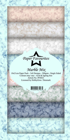Paper Favourites Marble Mix Slimline Paper Pack (PFS021) Paper Favourites Marble Mix Slimline Paper Pack (PFS021)