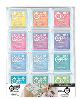 Aladine Izink Quick Dry Pigment Set Pastel (12pcs) (19707)