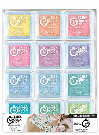 Aladine Izink Quick Dry Pigment Set Pastel (12pcs) (19707) Aladine Izink Quick Dry Pigment Set Pastel (12pcs) (19707)