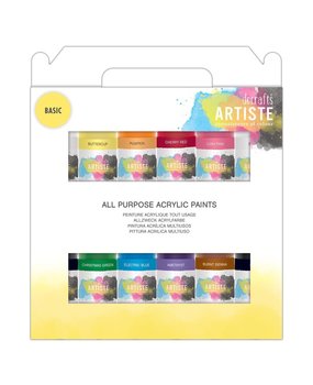 Artiste Acrylic Paint Pack 12x59ml Basic (DOA 763320)