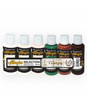 Stamperia Allegro Paint Kit Romantic Horses (6pcs) (KALKIT03)* Stamperia Allegro Paint Kit Romantic Horses (6pcs) (KALKIT03)*