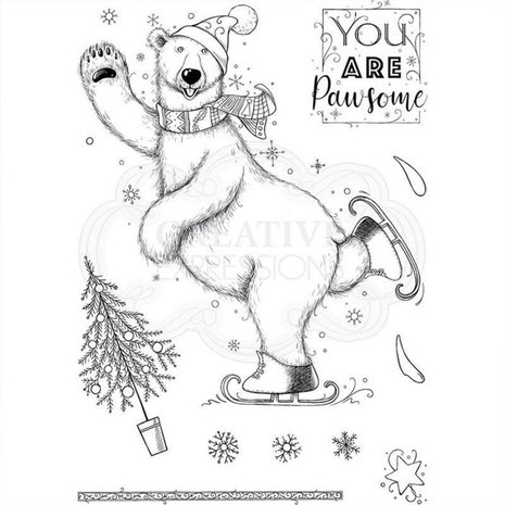Pink Ink Designs Beary Christmas A5 Clear Stamp Set (PI119) Pink Ink Designs Beary Christmas A5 Clear Stamp Set (PI119)