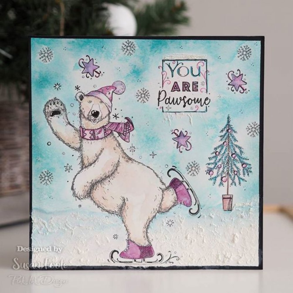 Pink Ink Designs Beary Christmas A5 Clear Stamp Set (PI119) Pink Ink Designs Beary Christmas A5 Clear Stamp Set (PI119)