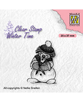 Nellie Snellen Clear Stamp Shy Snowman (WT005)* Nellie Snellen Clear Stamp Shy Snowman (WT005)*