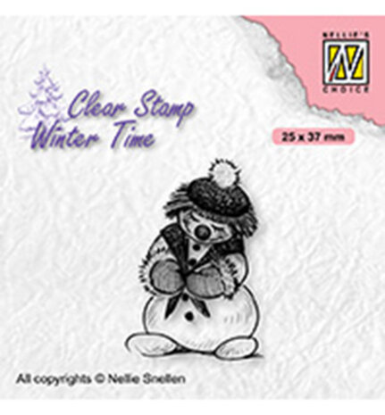 Nellie Snellen Clear Stamp Shy Snowman (WT005) Nellie Snellen Clear Stamp Shy Snowman (WT005)