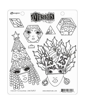 Ranger Dylusions Hats Off to Christmas Cling Stamps (DYR76957) Ranger Dylusions Hats Off to Christmas Cling Stamps (DYR76957)
