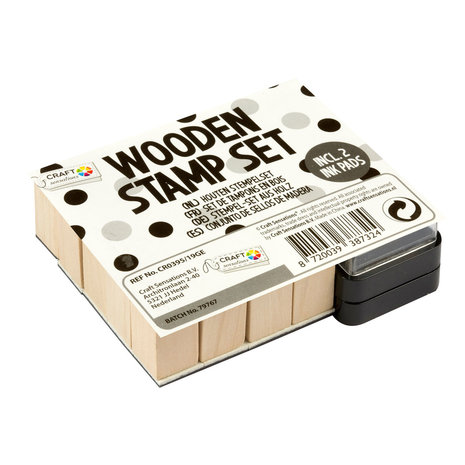 Craft Sensations Wooden Stamp Set Alphabet 26pcs (CR0395/19GE) Craft Sensations Wooden Stamp Set Alphabet 26pcs (CR0395/19GE)