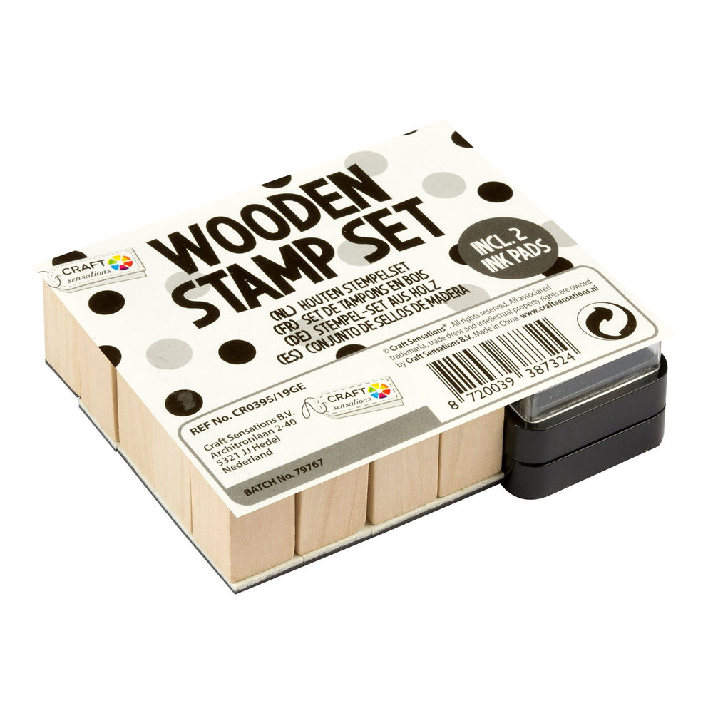 Craft Sensations Wooden Stamp Set Unicorn 26pcs (CR0395/19GE)