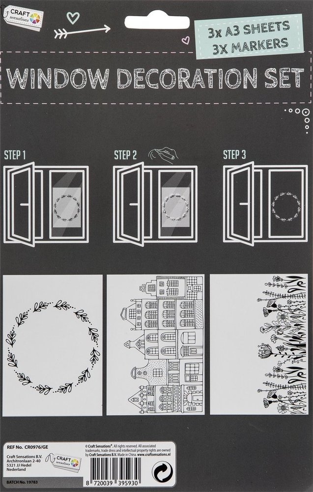 Craft Sensations Window Decoration Set (CR0976/GE)
