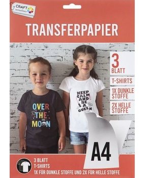 Craft Sensations Transfer Paper A4 3 Sheets (CR1067/WO) Craft Sensations Transfer Paper A4 3 Sheets (CR1067/WO)