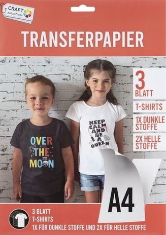 Craft Sensations Transfer Paper A4 3 Sheets (CR1067/WO) Craft Sensations Transfer Paper A4 3 Sheets (CR1067/WO)