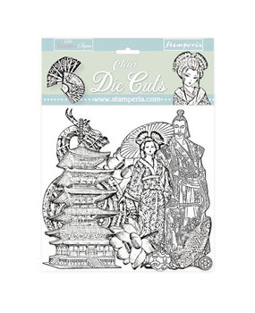 Stamperia Sir Vagabond in Japan Black/White Clear Die Cuts (DFLDCP19) Stamperia Sir Vagabond in Japan Black/White Clear Die Cuts (DFLDCP19)