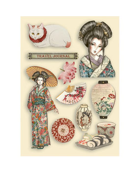 Stamperia Sir Vagabond in Japan Lady Wooden Shapes A5 (KLSP106)