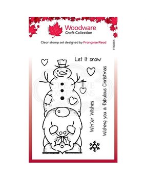 Woodware Singles Snow Gnome Clear Stamp (FRS864) Woodware Singles Snow Gnome Clear Stamp (FRS864)