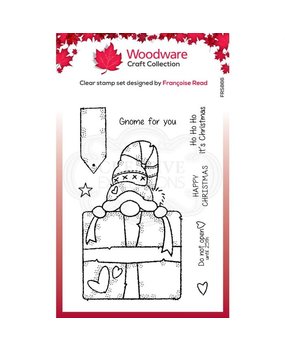 Woodware Singles Gnome Gift Clear Stamp (FRS866) Woodware Singles Gnome Gift Clear Stamp (FRS866)