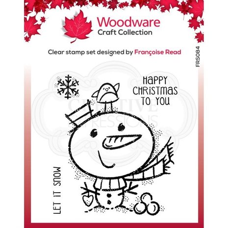 Woodware Singles Little Snowman Clear Stamp (FRS084) Woodware Singles Little Snowman Clear Stamp (FRS084)