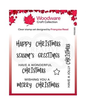 Woodware Singles Useful Christmas Clear Stamp (FRS085)