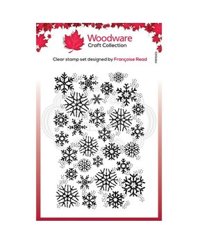 Woodware Singles Snowflake Flurry Clear Stamp (FRM023) Woodware Singles Snowflake Flurry Clear Stamp (FRM023)
