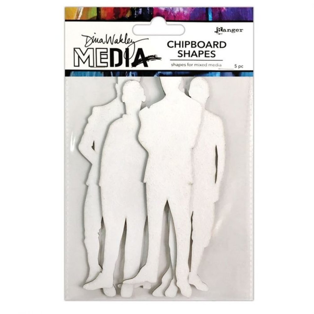 Dina Wakley MEdia Chipboard Shapes The Men (MDA74977) Dina Wakley MEdia Chipboard Shapes The Men (MDA74977)