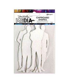 Dina Wakley MEdia Chipboard Shapes The Men (MDA74977) Dina Wakley MEdia Chipboard Shapes The Men (MDA74977)