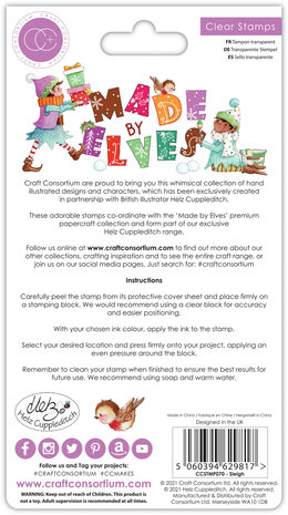 Craft Consortium Made by Elves Sleigh Clear Stamps (CCSTMP070)