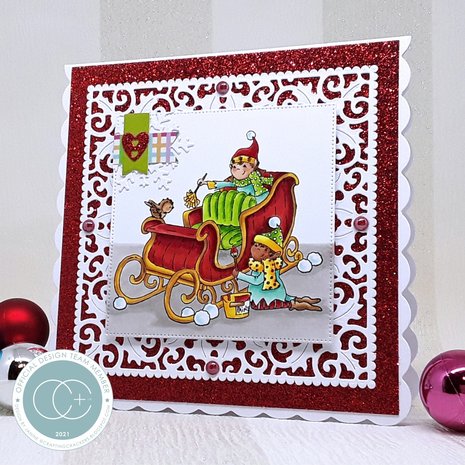 Craft Consortium Made by Elves Sleigh Clear Stamps (CCSTMP070)