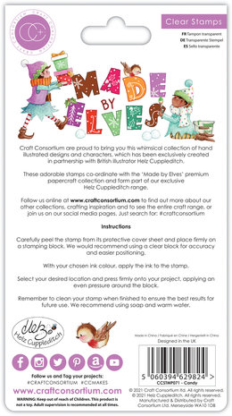 Craft Consortium Made by Elves Candy Clear Stamps (CCSTMP071)