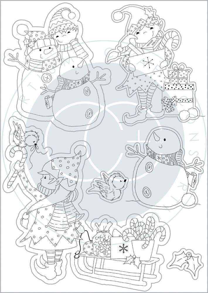 Craft Consortium Made by Elves Candy Clear Stamps (CCSTMP071)