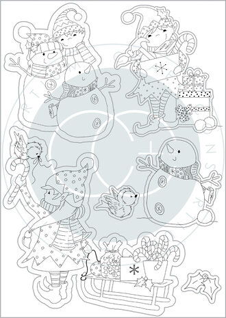 Craft Consortium Made by Elves Candy Clear Stamps (CCSTMP071)