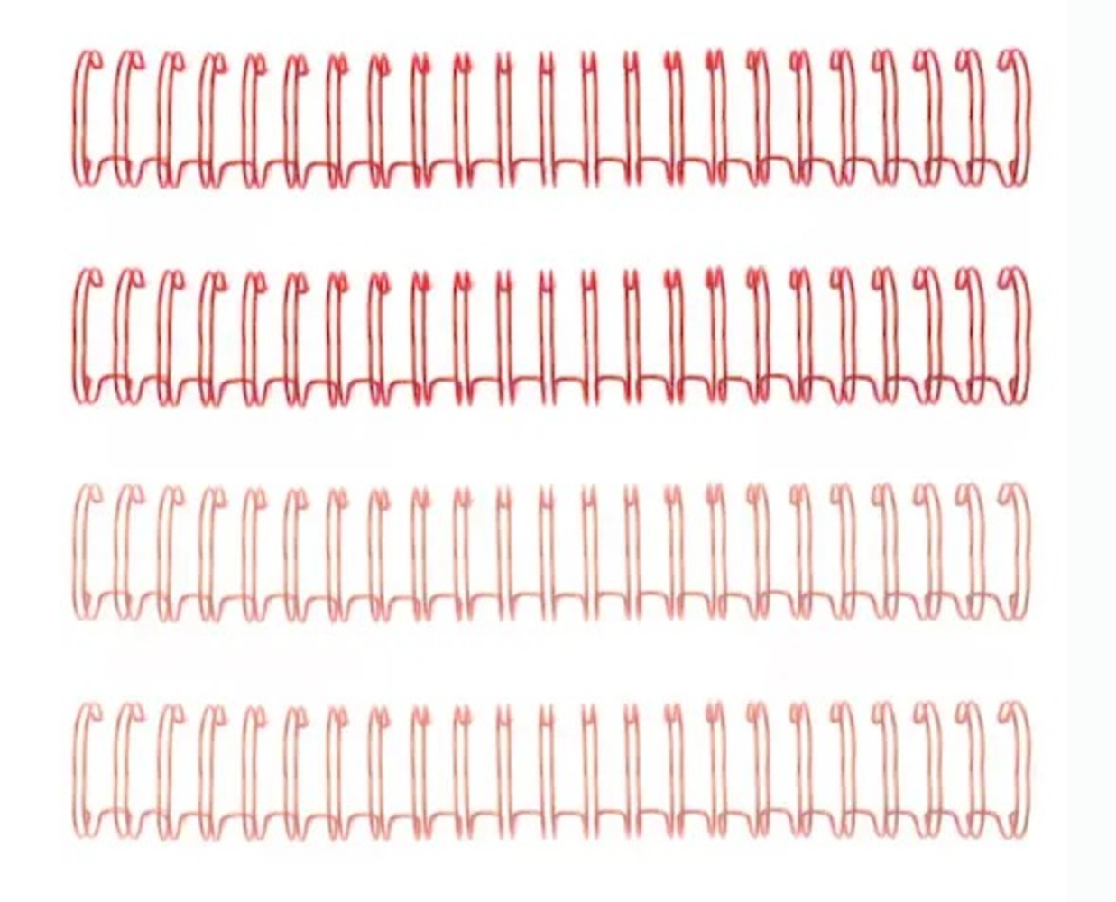 We R Memory Keepers Cinch Binding Wires 0.625 Inch Coral (4pcs) (60000057)