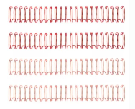 We R Memory Keepers Cinch Binding Wires 0.625 Inch Coral (4pcs) (60000057)
