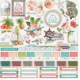 Simple Stories Simple Vintage Coastal Combo Sticker (12701)