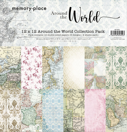 Memory Place Around the World 12x12 Inch Paper Pack (MP-60602) Memory Place Around the World 12x12 Inch Paper Pack (MP-60602)