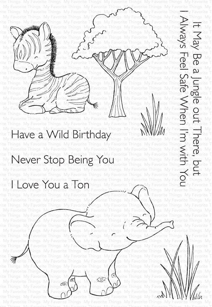 My Favorite Things Sweetest Safari Set 1 Clear Stamps (SY-36)
