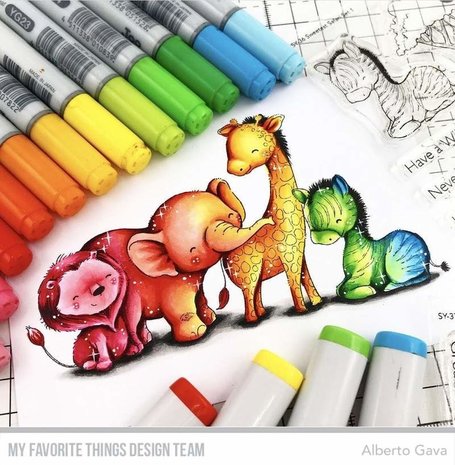 My Favorite Things Sweetest Safari Set 1 Clear Stamps (SY-36)